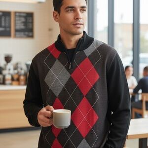 Swiss cross sweater NWT